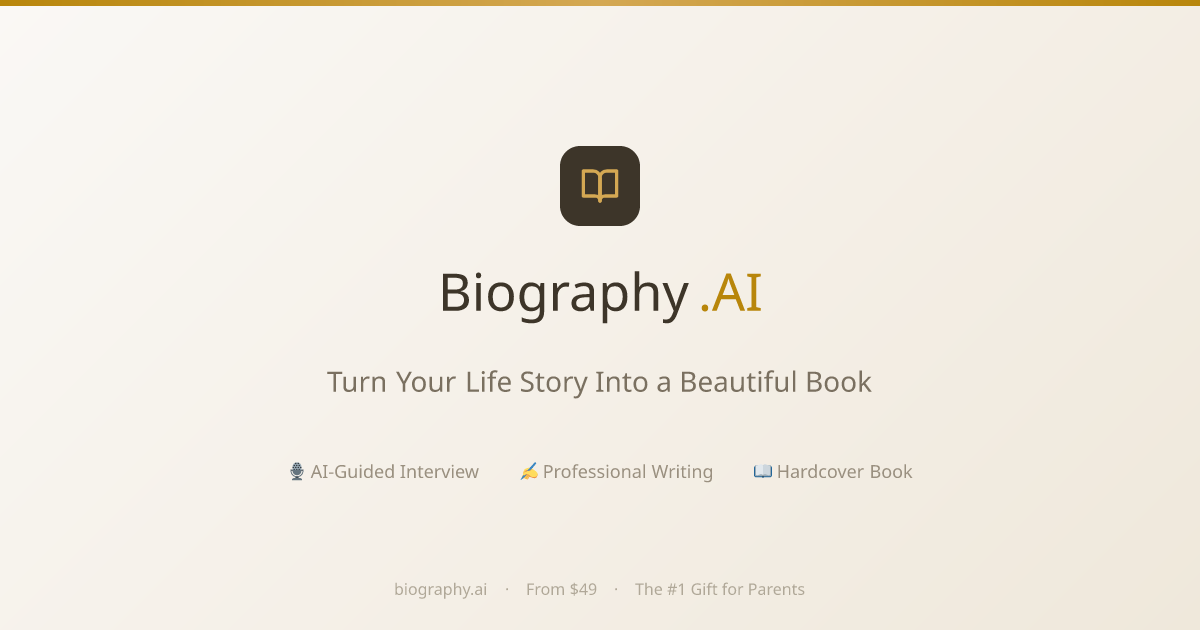 Biography.AI — The World's First AI Biographer™
